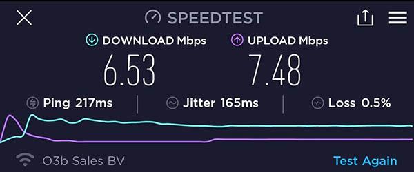 A Recent Speed Test from Virgin Voyages’ Scarlet Lady - This test shows results most casual users would be very content with.