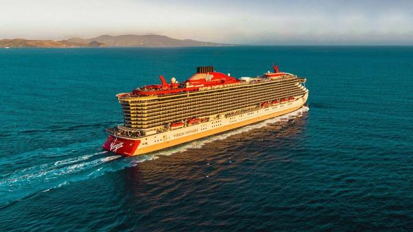 Virgin Voyages Ship at Sea
